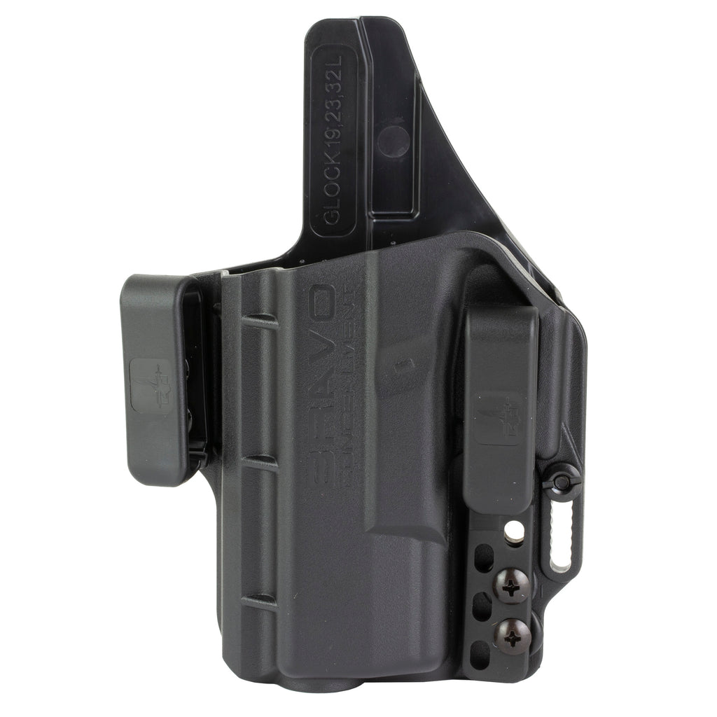 Bravo Concealment Torsion IWB Holster for Glock 19 – Left Hand, Black Polymer