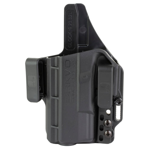 Bravo Concealment Torsion IWB Holster for Glock 19 – Left Hand, Black Polymer