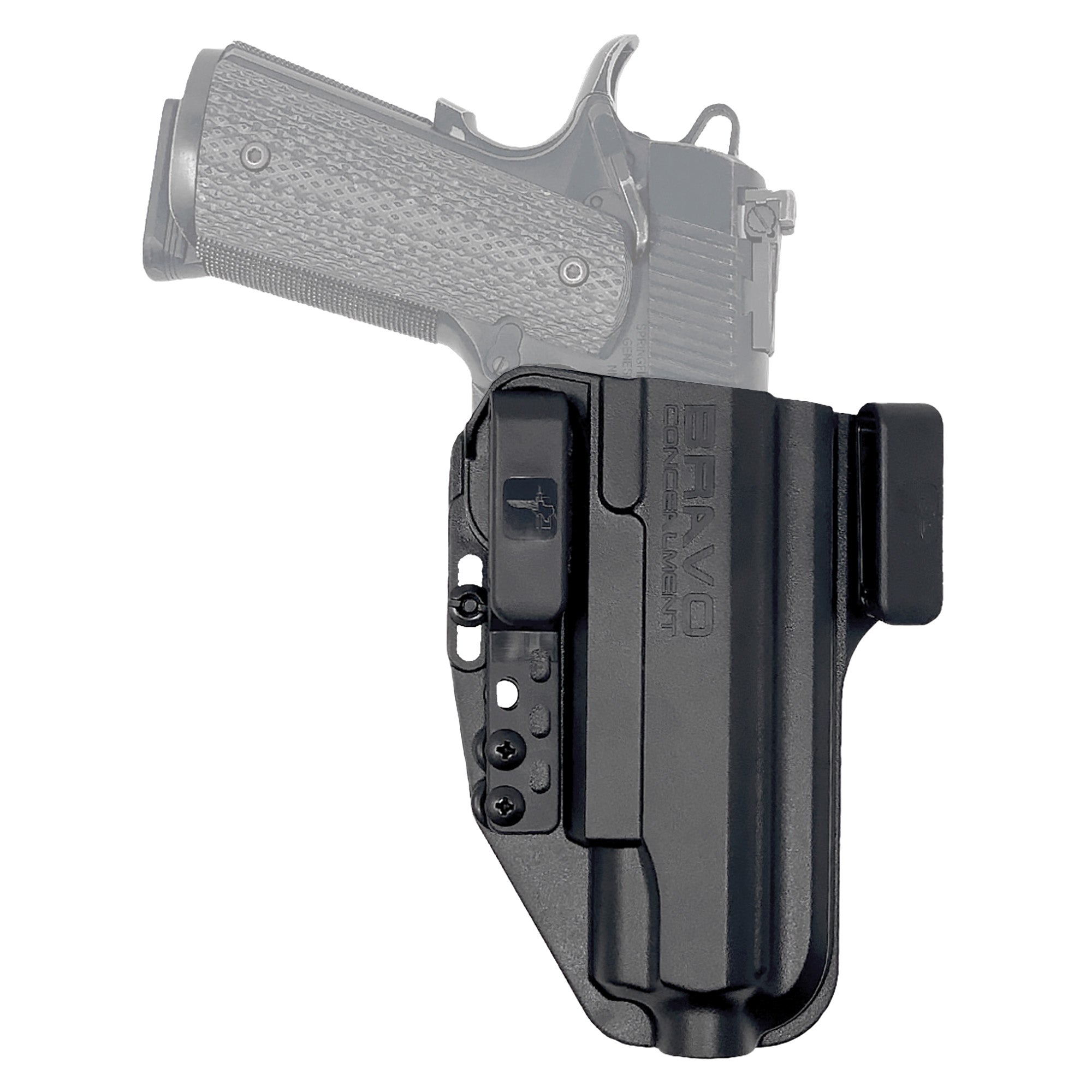 Bravo Concealment Torsion 1911 IWB Inside Waistband Holster for Right Hand - Black Polymer