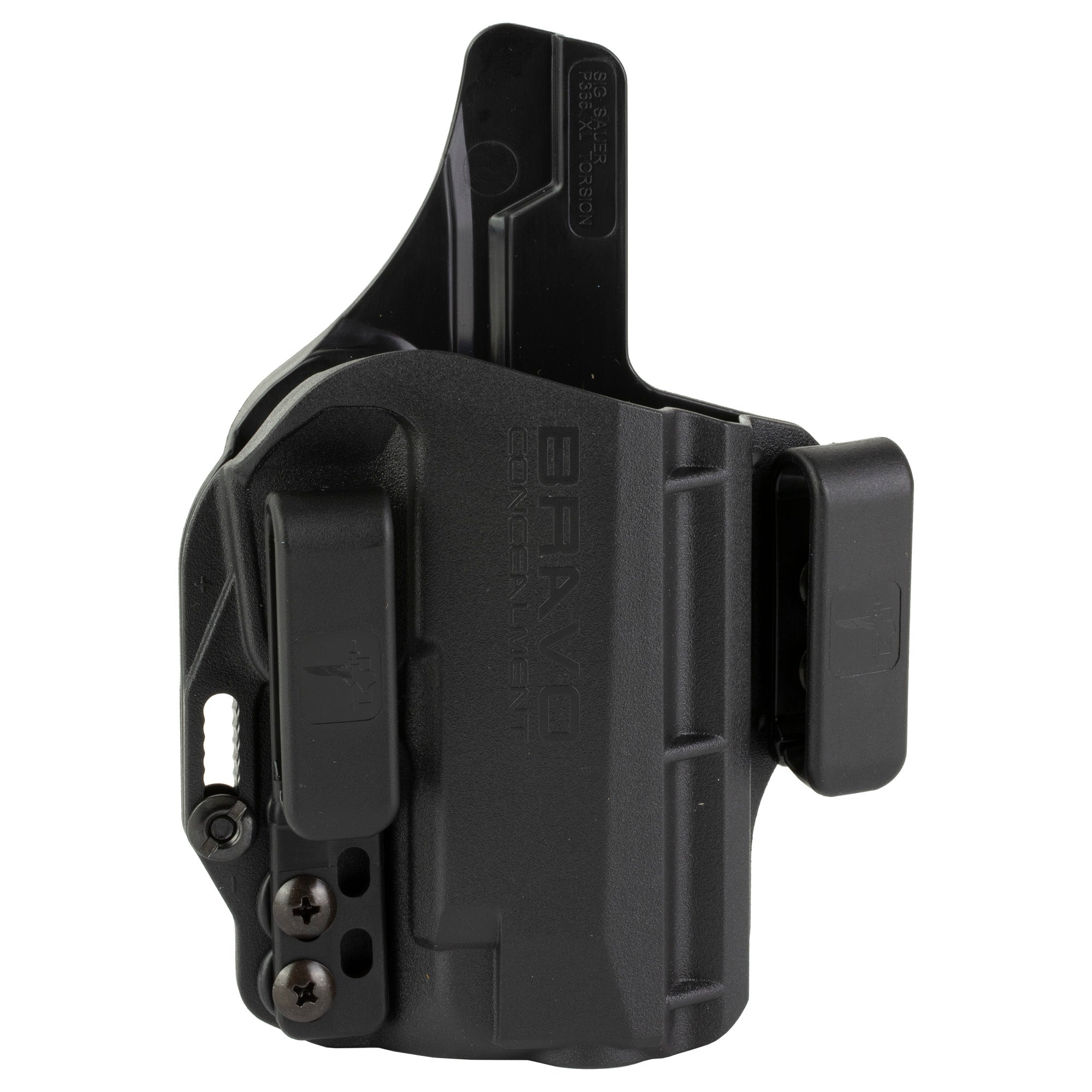 Bravo Concealment Torsion IWB Holster for Sig P365 XL, Right Hand, Black Polymer