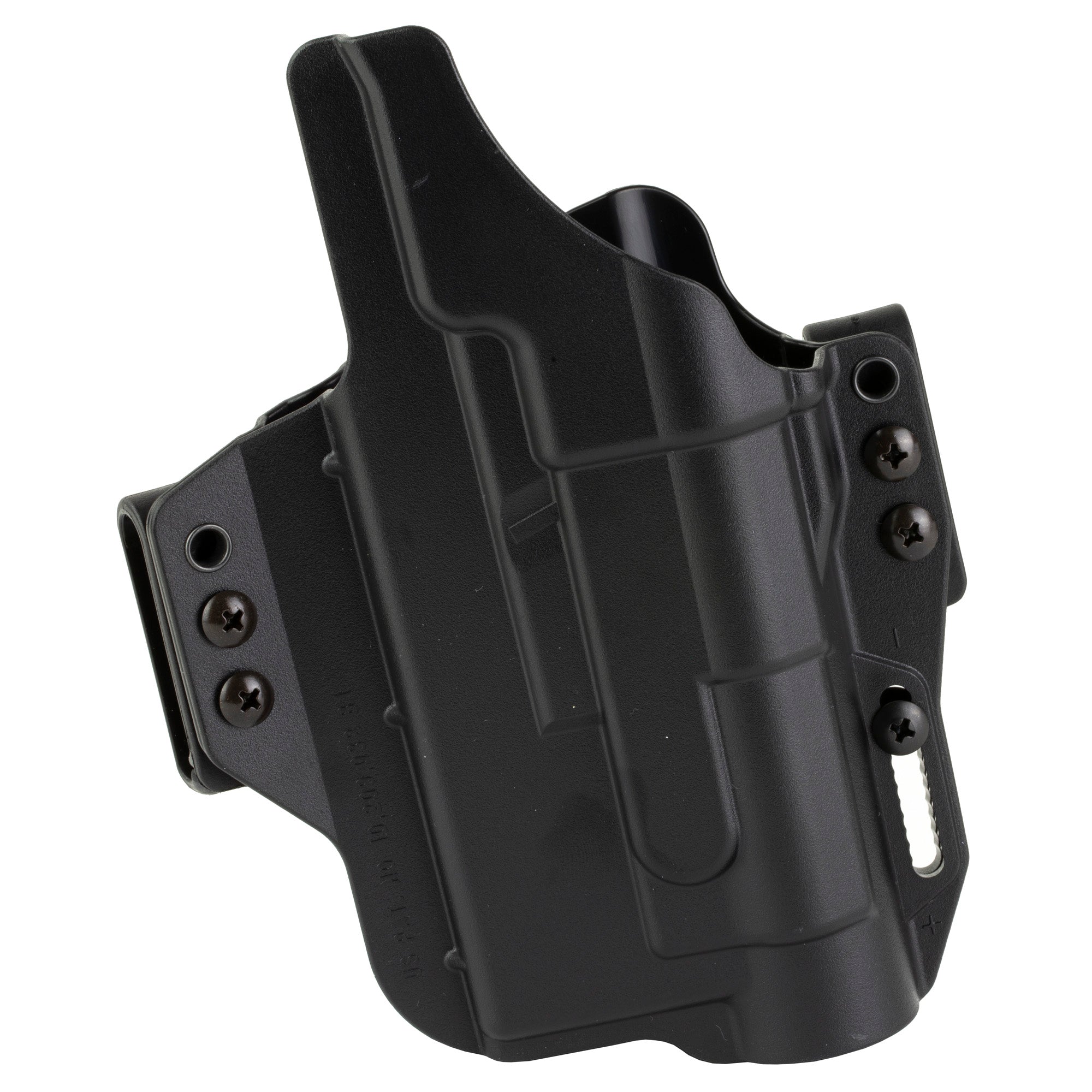 Bravo Concealment Torsion Light Bearing IWB Holster for Glock 19 with TLR1 – Right Hand Black Polymer