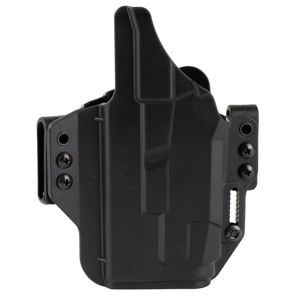 Bravo Concealment Torsion Light Bearing IWB Holster for Glock 19 with TLR7 - Right Hand Black Polymer
