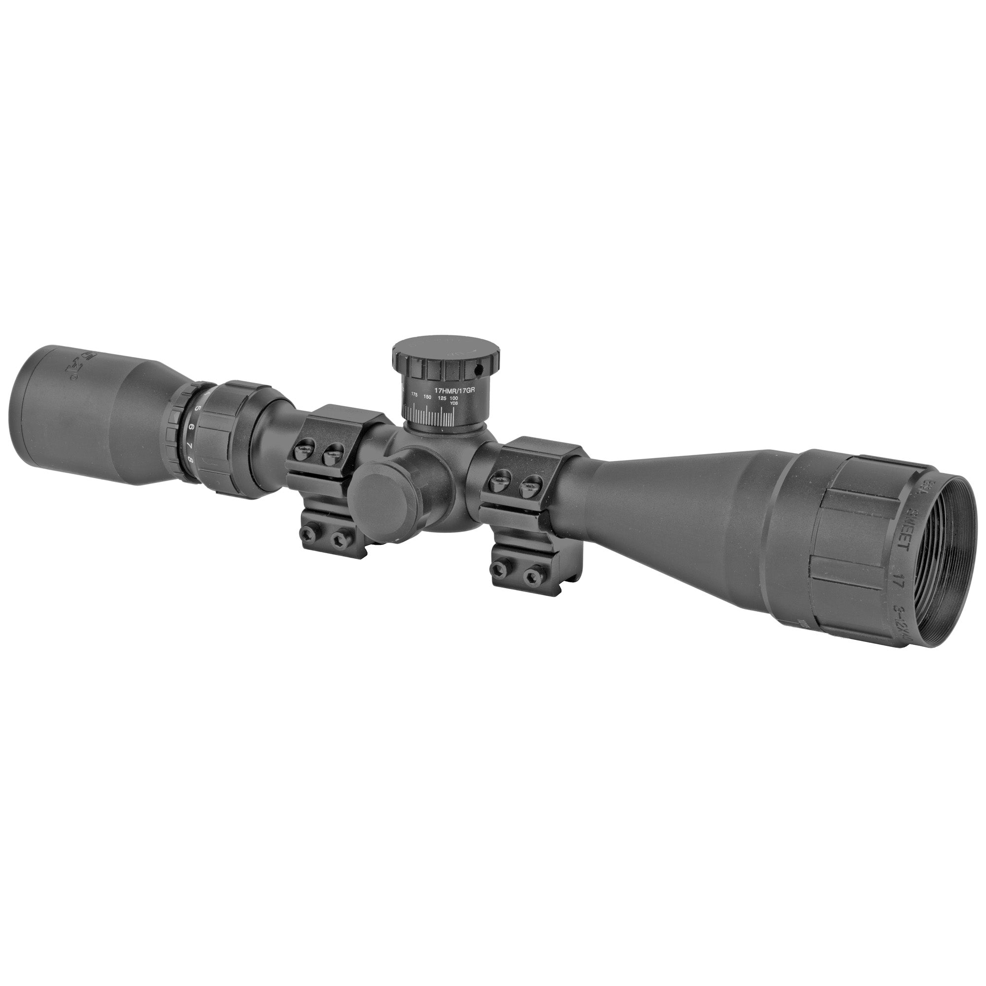 BSA Optics Sweet 17 3-12x40 Rifle Scope for .17 HMR with Ballistically Calibrated Turret