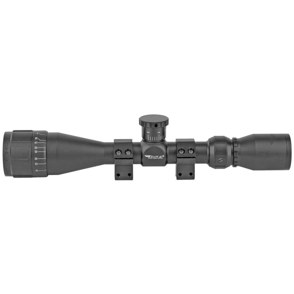BSA Optics Sweet 17 3-12x40 Rifle Scope for .17 HMR with Ballistically Calibrated Turret