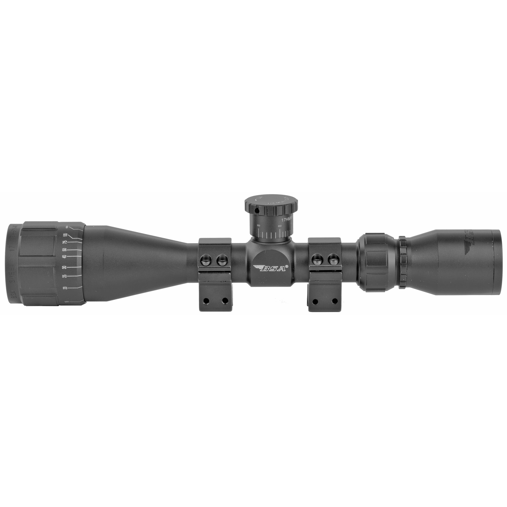 BSA Optics Sweet 17 3-9x40 Rifle Scope for .17 HMR with Ballistically Calibrated Turret