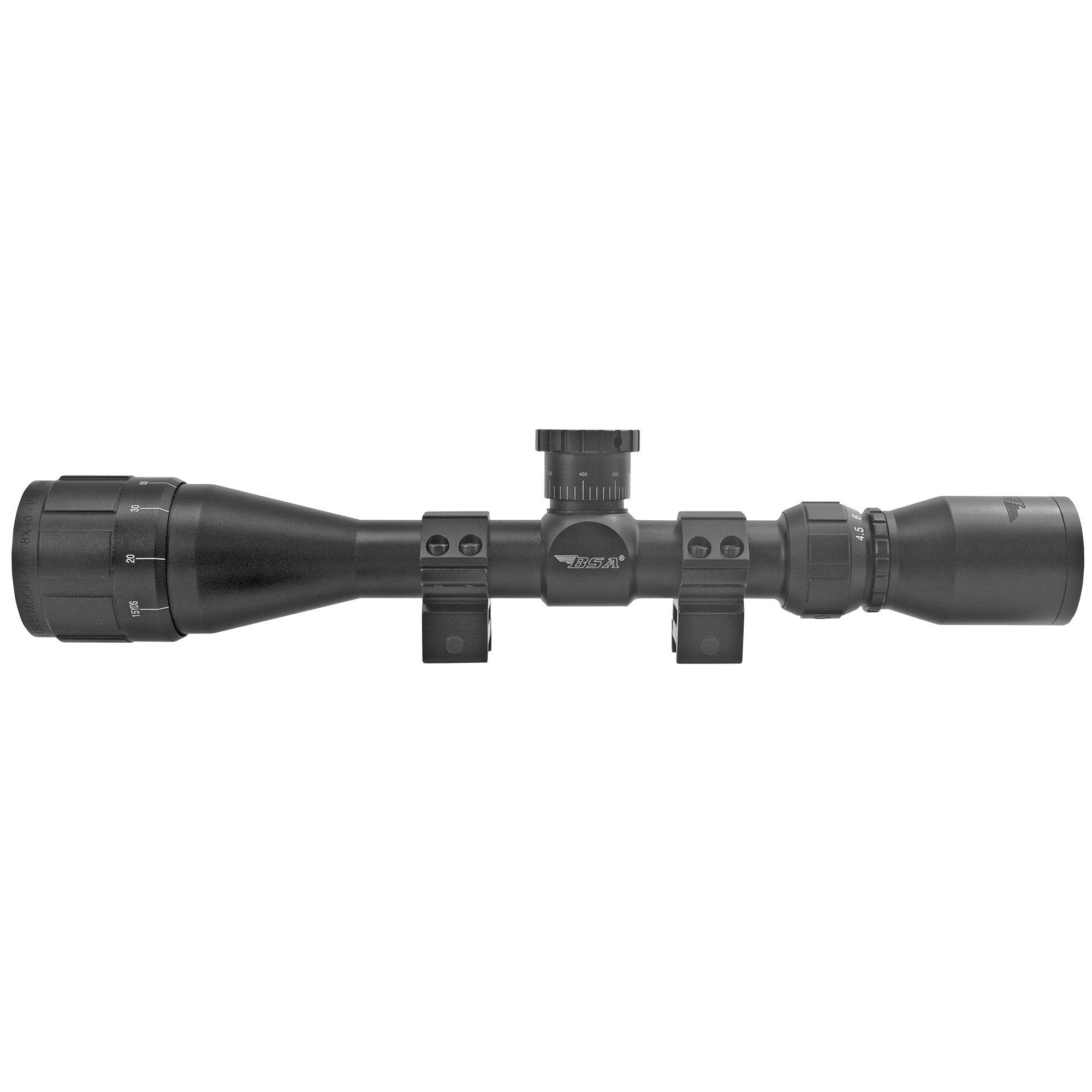 BSA Optics Sweet 22 3-9x40 Rifle Scope with Adjustable Objective and Ballistically Calibrated Turrets