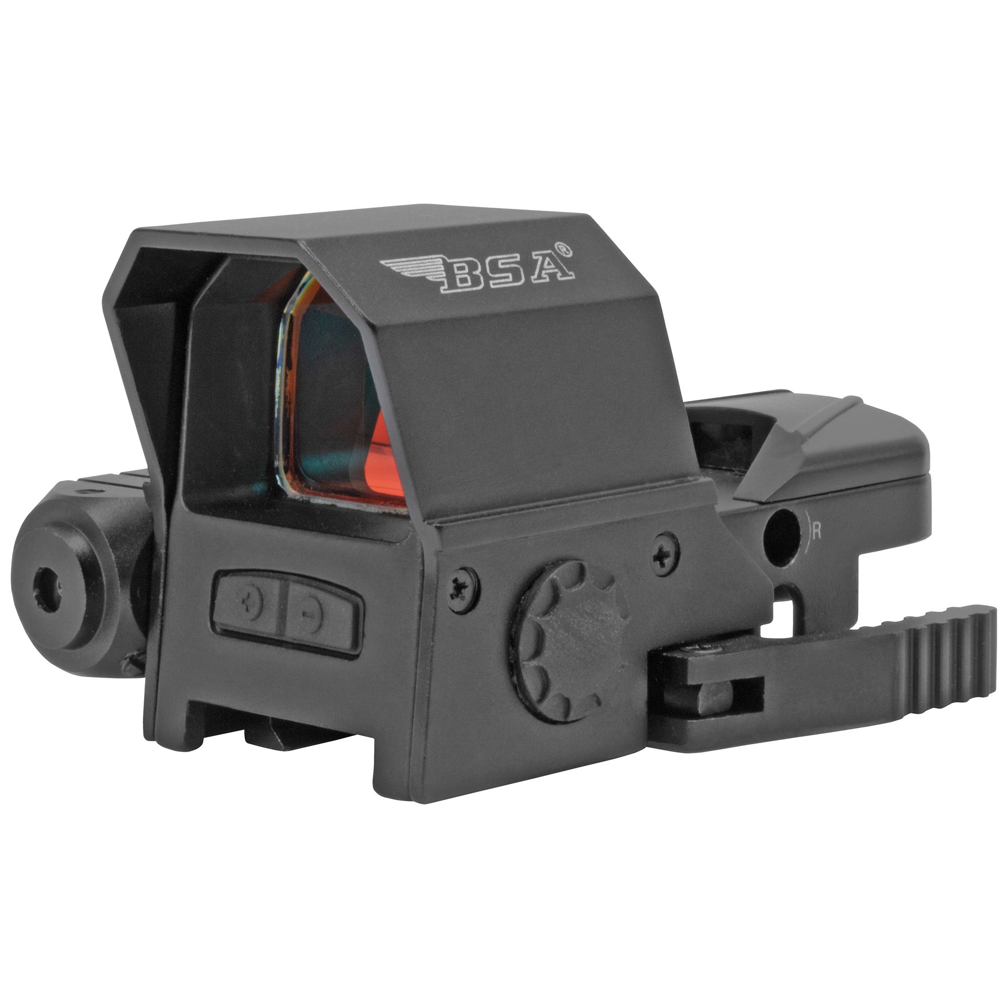 BSA Optics RS-3324RL Reflex Sight with Laser, 33x24mm, Black