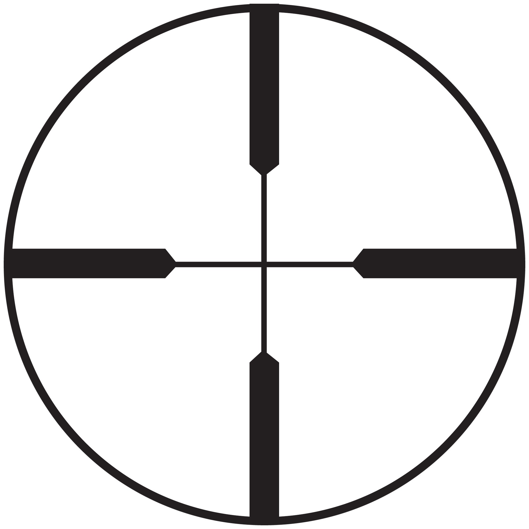 Burris Optics Scout 2.75X Heavy Duplex Rifle Scope - Matte Black