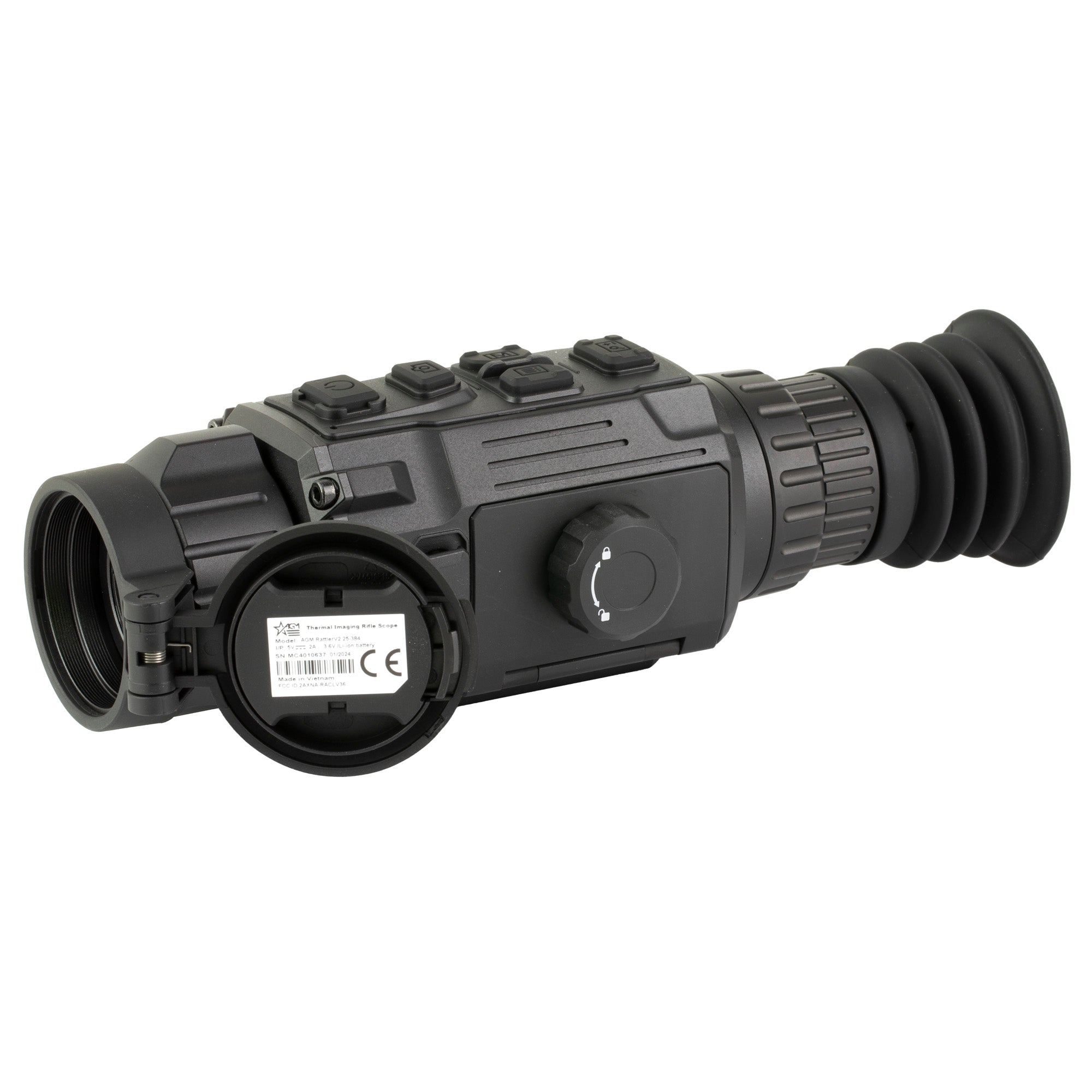 AGM RattlerV 8X Thermal Riflescope with 25mm Objective and Multiple Reticles