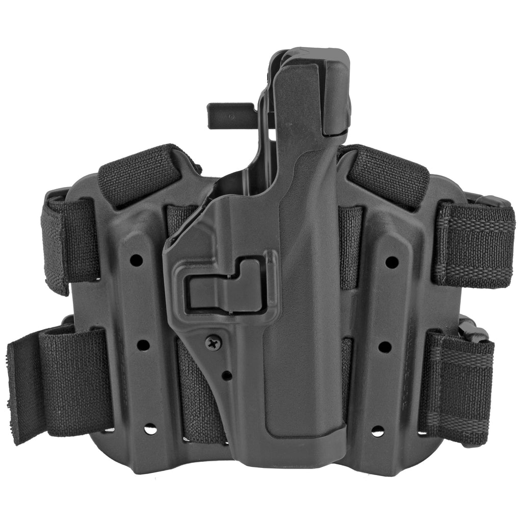 BLACKHAWK SERPA Level 3 Tactical Duty Holster for Right Hand, Black Kydex