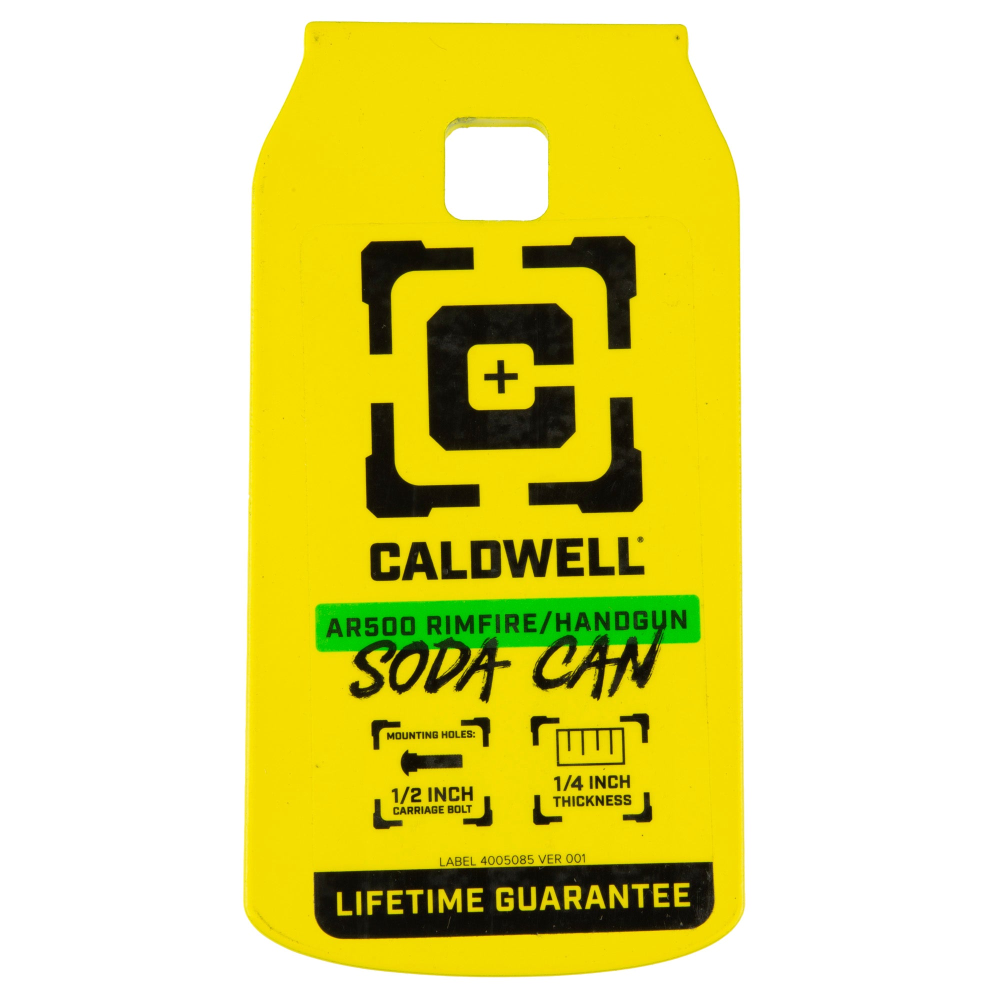 Caldwell AR500 RF/HG Can Target 1/4 inch Steel Shooting Plate
