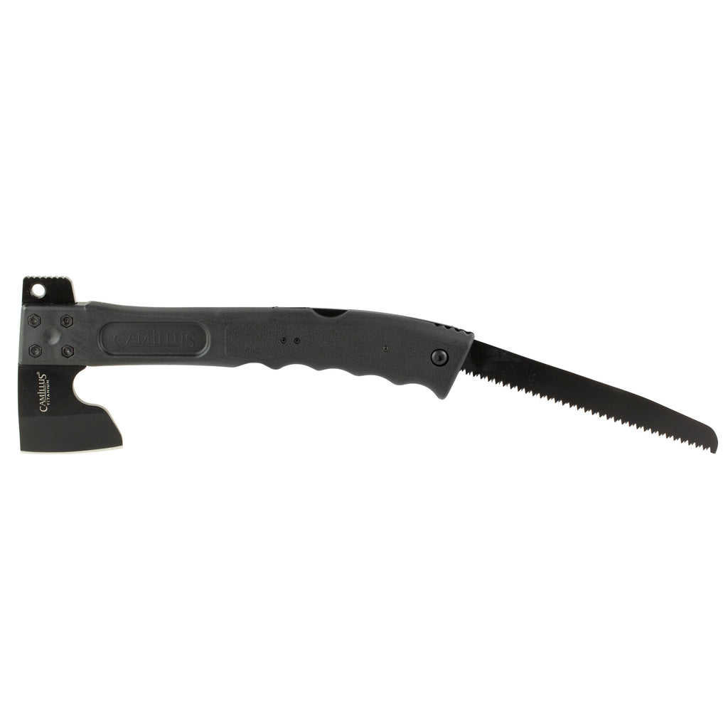 Camillus CAMTRAX 3-in-1 Hatchet, Lockback Saw, and Hammer with Sheath – 12 Inch Multi-Tool for Outdoor Use