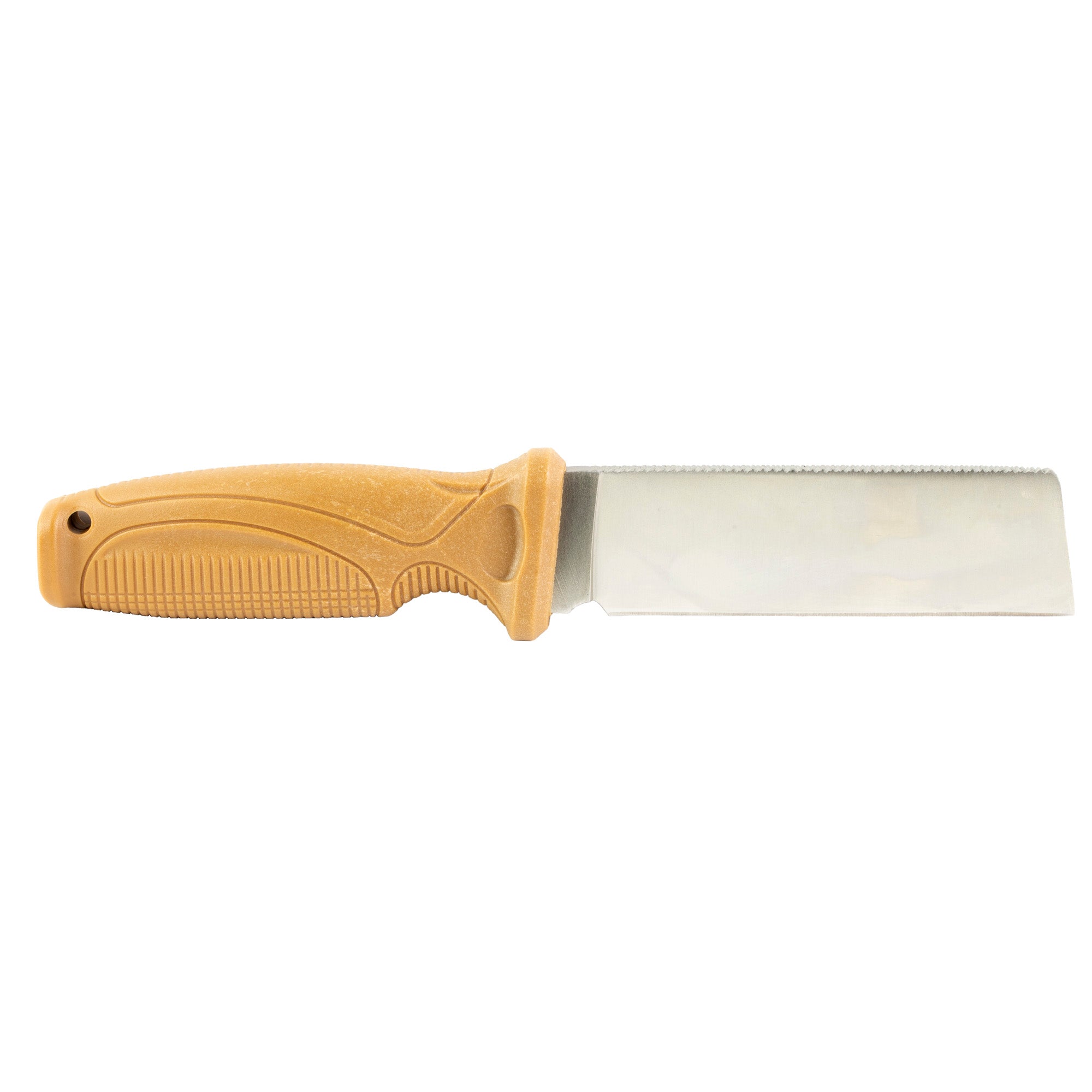 Camillus Swedge 8.75-inch Fixed Blade Knife with Sheath - 420 Stainless Steel, Tan Handle