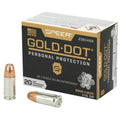 Speer Ammunition Gold Dot 9mm 115 Grain Hollow Point Ammo - 20 Rounds per Box, 200 per Case