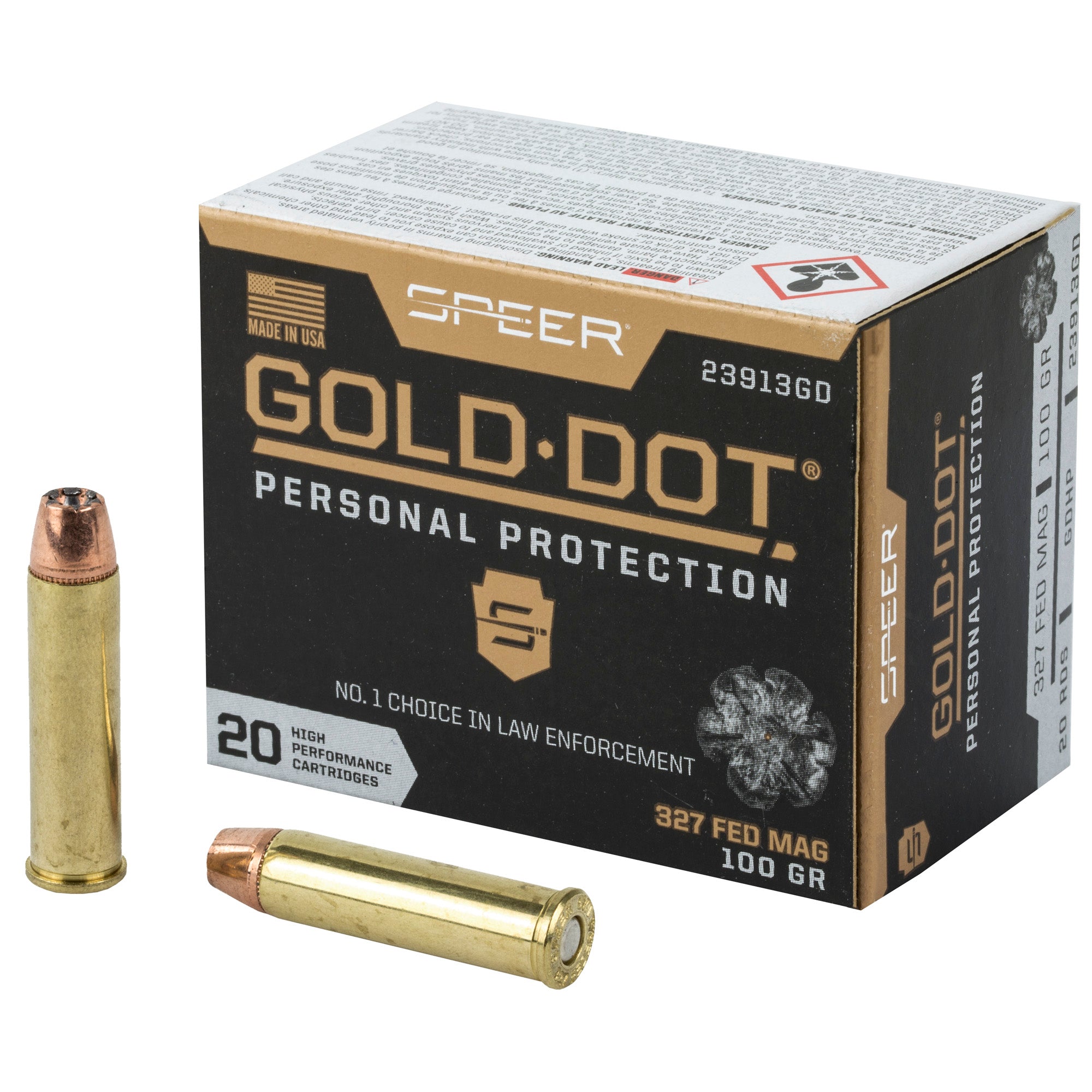 Speer Gold Dot 327 Federal Magnum 100-Grain Hollow Point Ammunition (20 Rounds per Box)