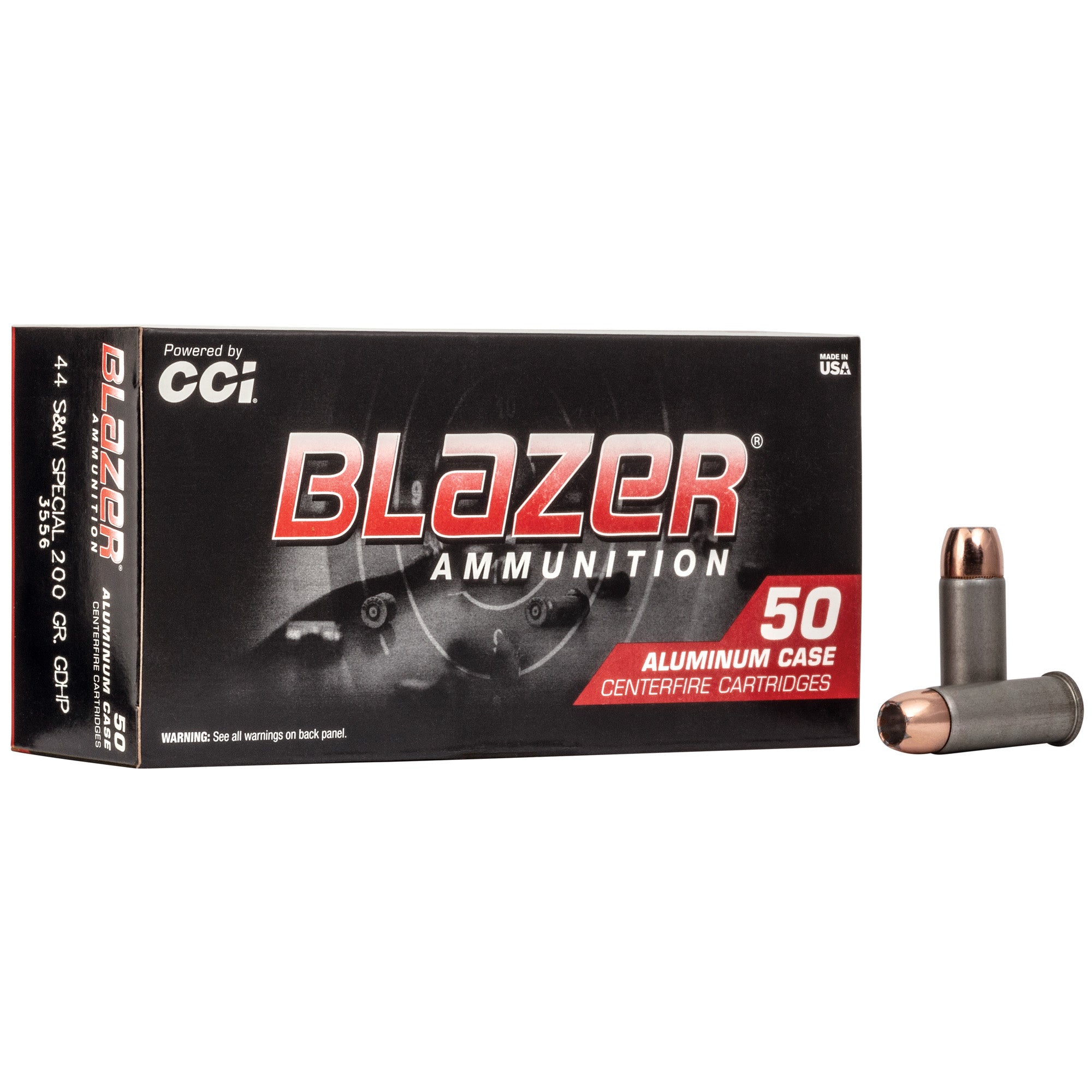 Blazer Ammunition 44 Special 200 Grain Hollow Point, 50 Rounds per Box