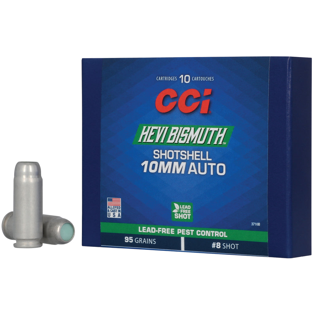 CCI Ammunition Hevi Bismuth Shotshells for 10mm Auto – Non-Toxic, Lead-Free Pellets