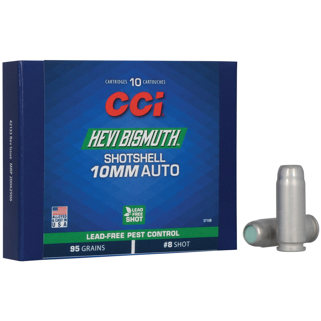 CCI Ammunition Hevi Bismuth Shotshells for 10mm Auto – Non-Toxic, Lead-Free Pellets