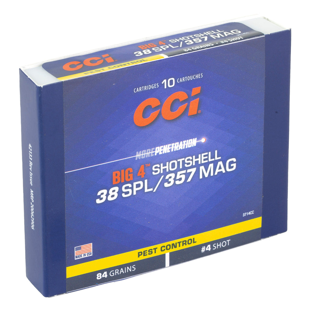 CCI Ammunition 3714CC Shotshell for .357 Magnum – 84 Grain, 10-Pack