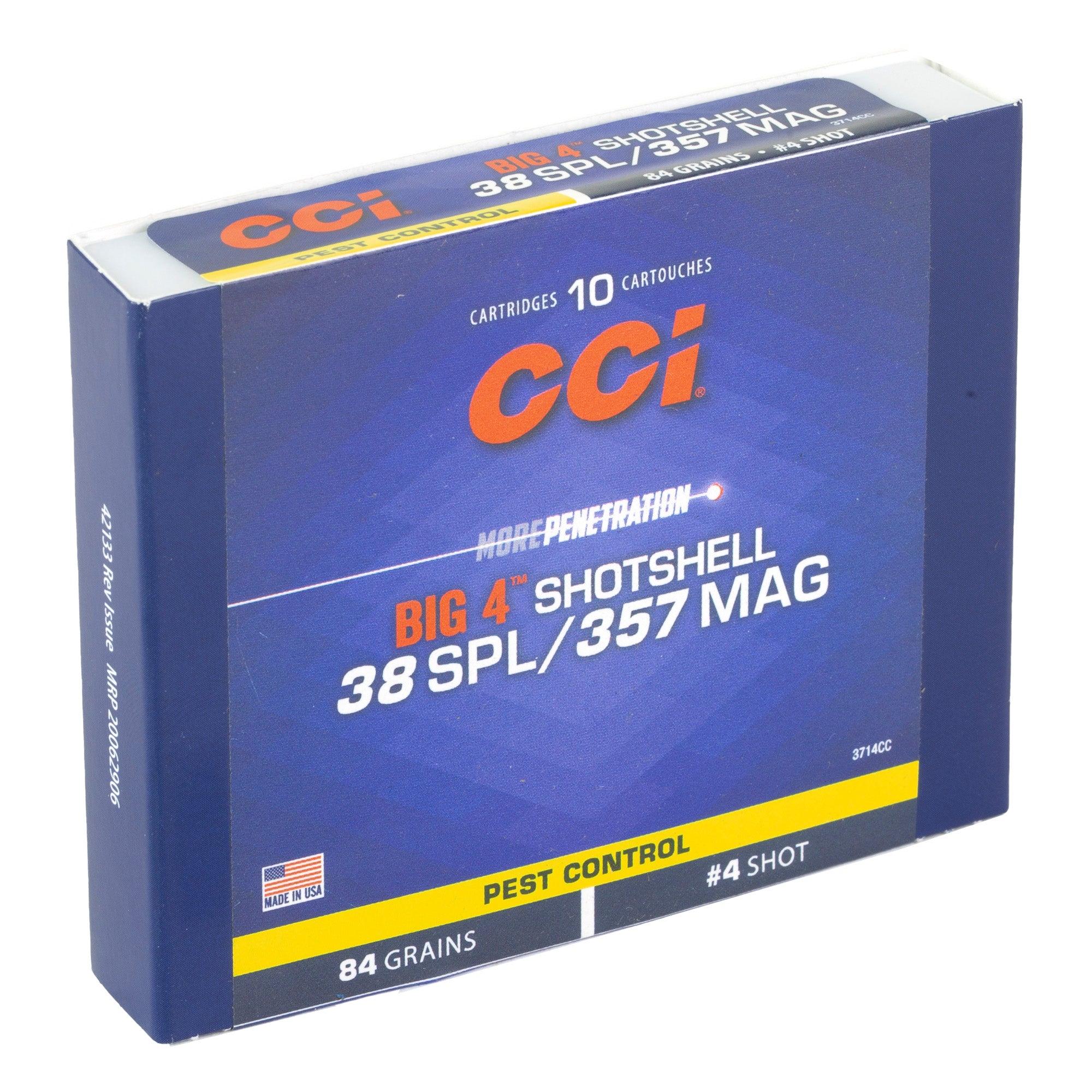 CCI Ammunition 3714CC Shotshell for .357 Magnum – 84 Grain, 10-Pack