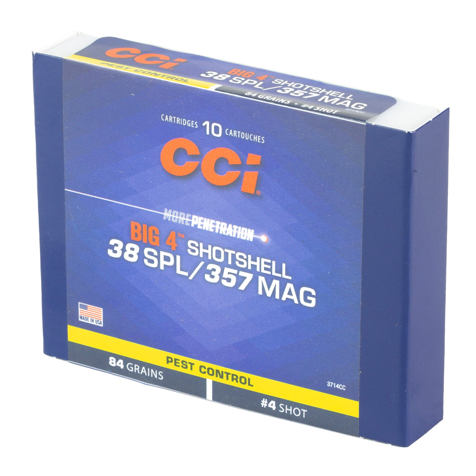CCI Ammunition 3714CC Shotshell for .357 Magnum – 84 Grain, 10-Pack
