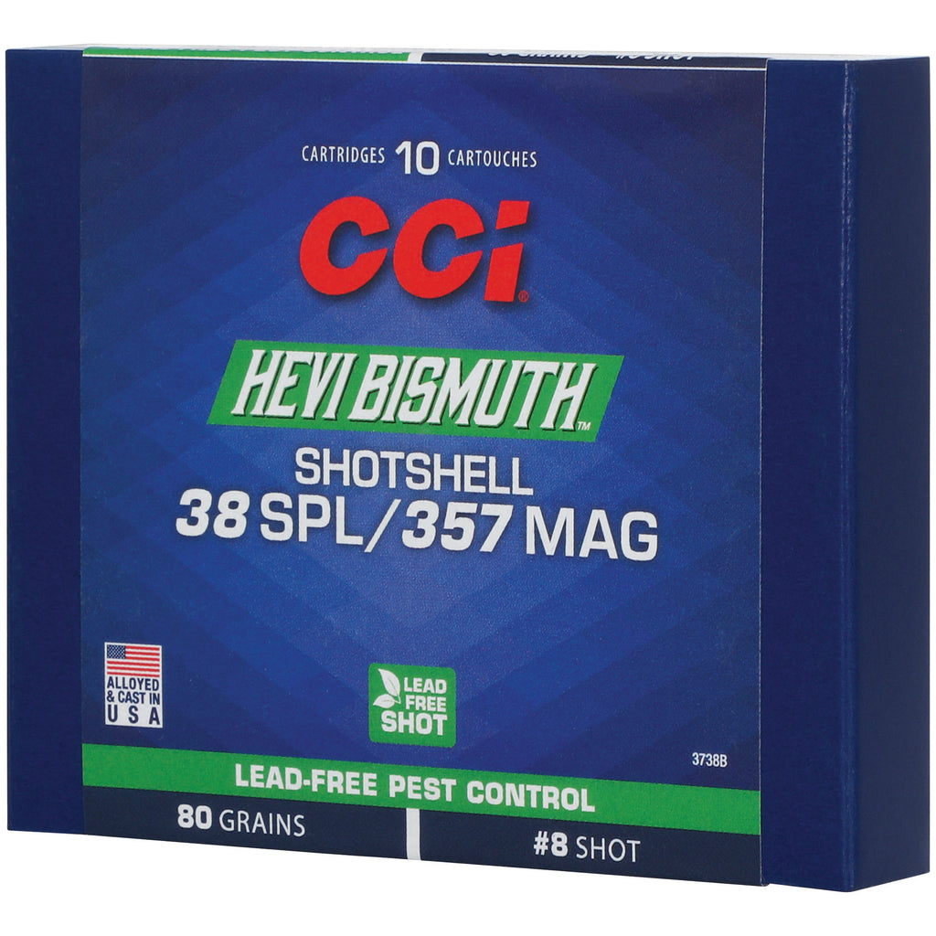 CCI Ammunition Hevi-Bismuth Shotshell for 357 Magnum, 80 Grain, 10/Box