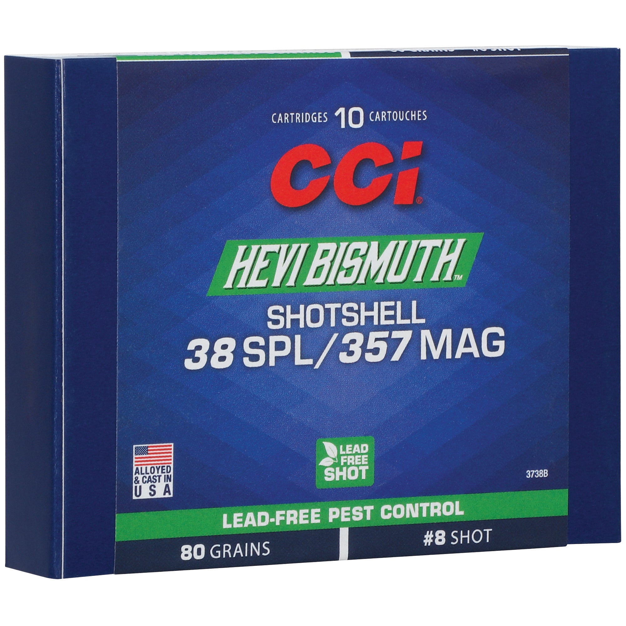 CCI Ammunition Hevi-Bismuth Shotshell for 357 Magnum, 80 Grain, 10/Box