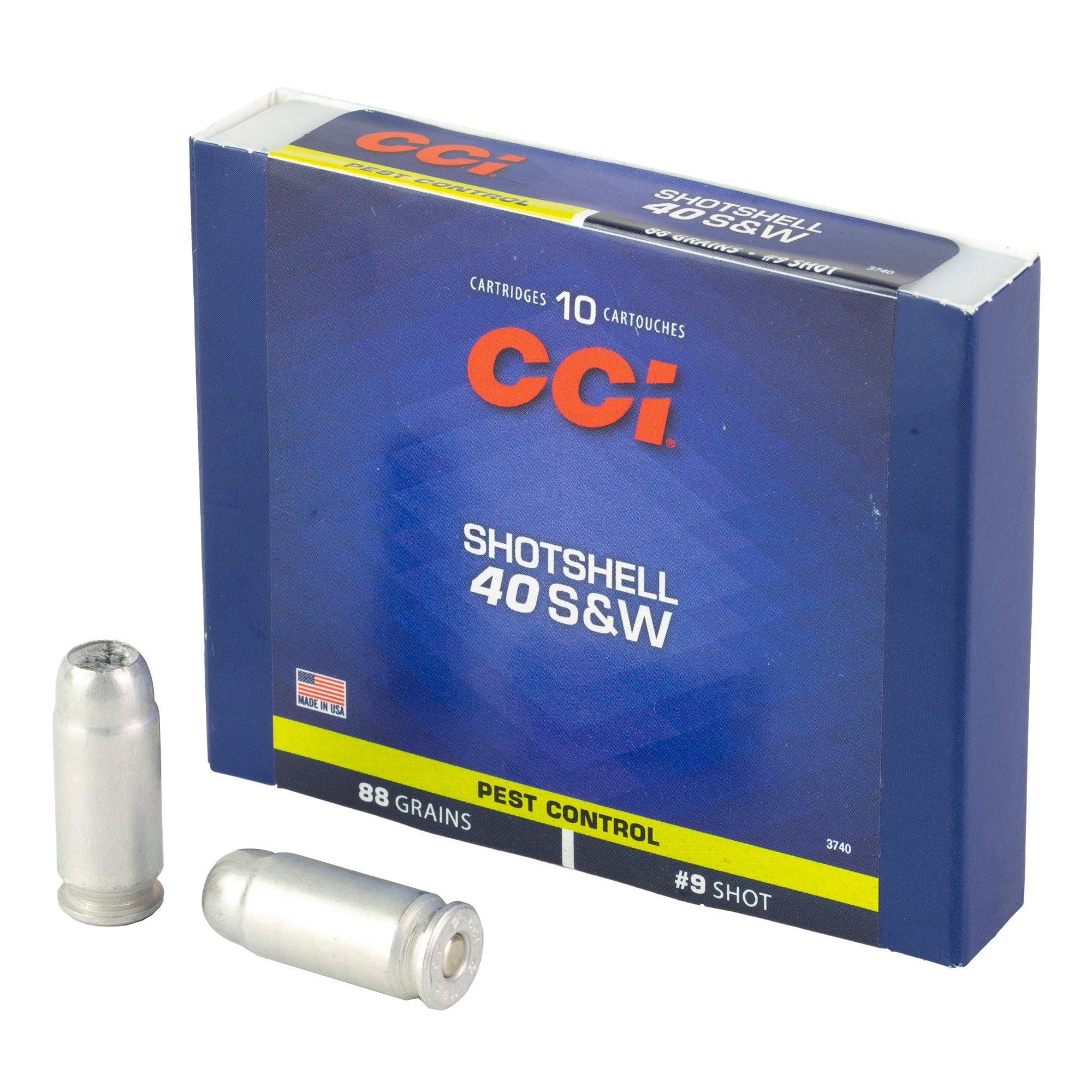 CCI Ammunition 40 S&W #9 Shotshell – 88 Grain, 10 Rounds