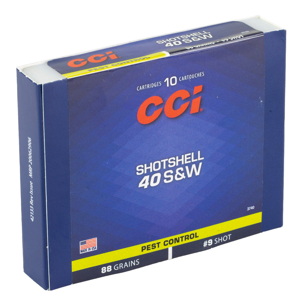 CCI Ammunition 40 S&W #9 Shotshell – 88 Grain, 10 Rounds