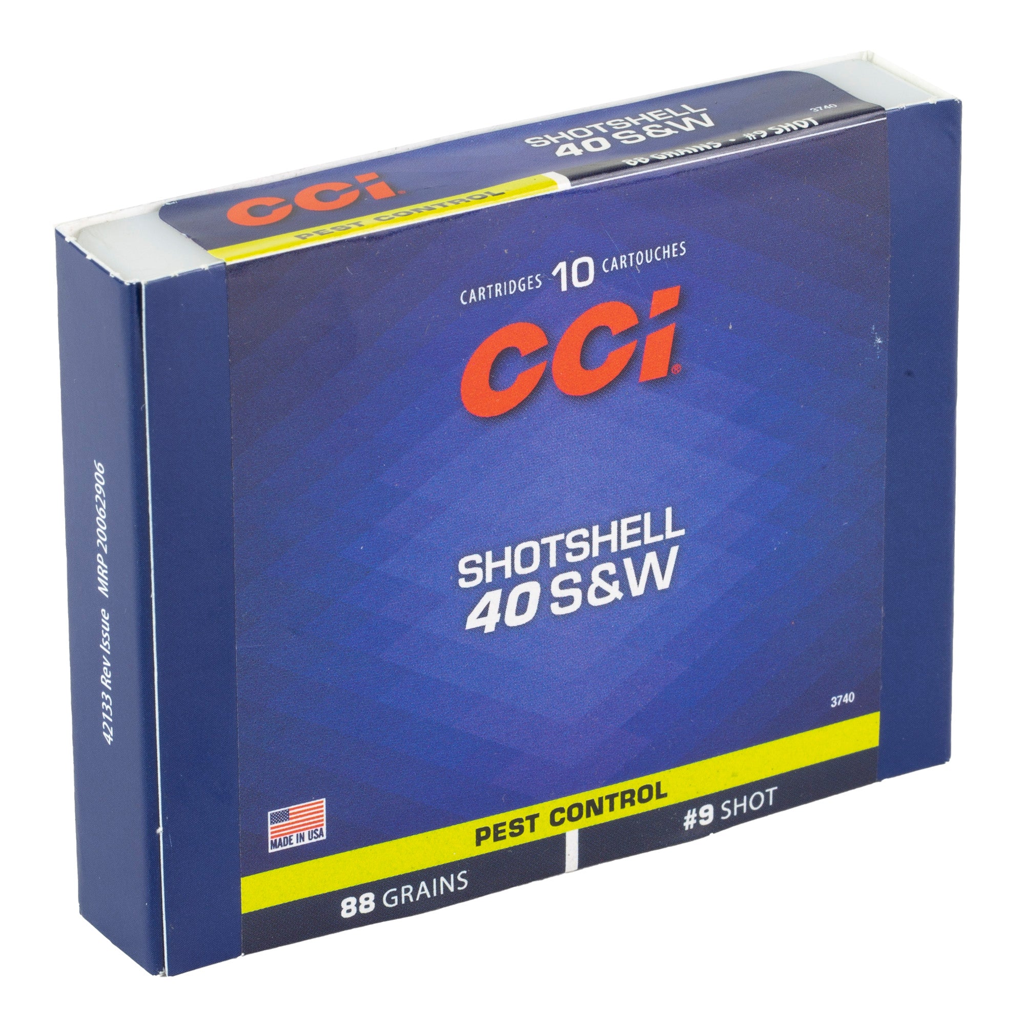 CCI Ammunition 40 S&W #9 Shotshell – 88 Grain, 10 Rounds