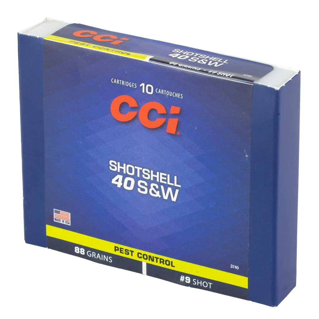 CCI Ammunition 40 S&W #9 Shotshell – 88 Grain, 10 Rounds