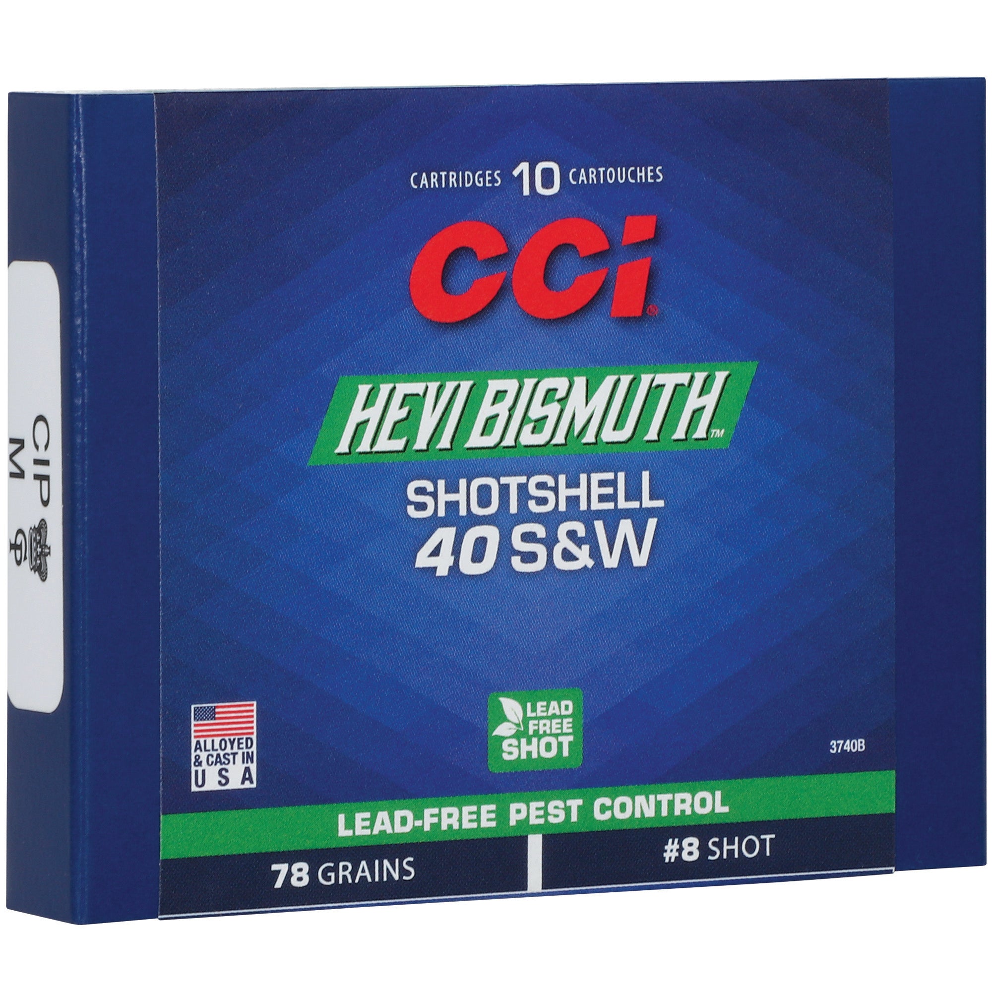 CCI Ammunition 3740B Hevi-Bismuth 40 S&W Centerfire Shotshells - Non-Toxic, Lead-Free Bismuth Pellets