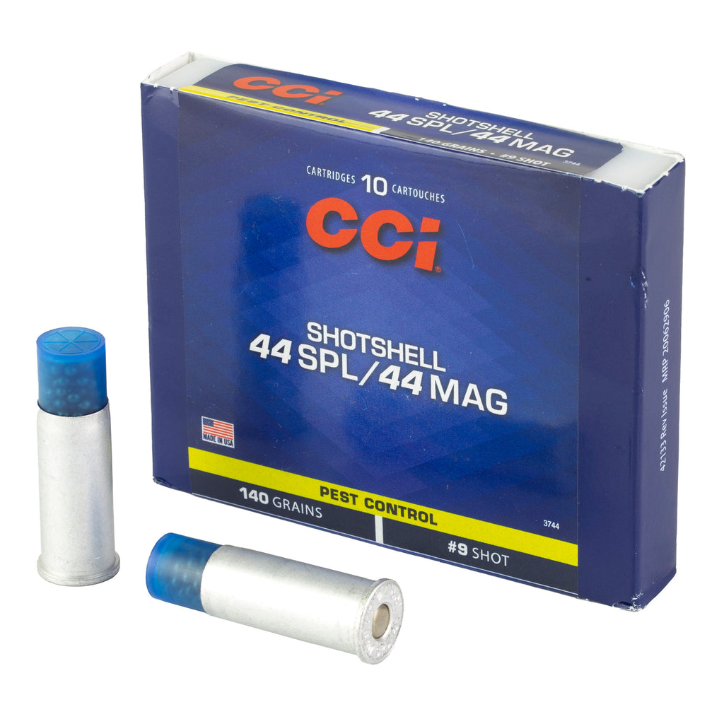 CCI Ammunition 44 Magnum #9 Shotshell – 140 Grain, 10 Rounds per Box
