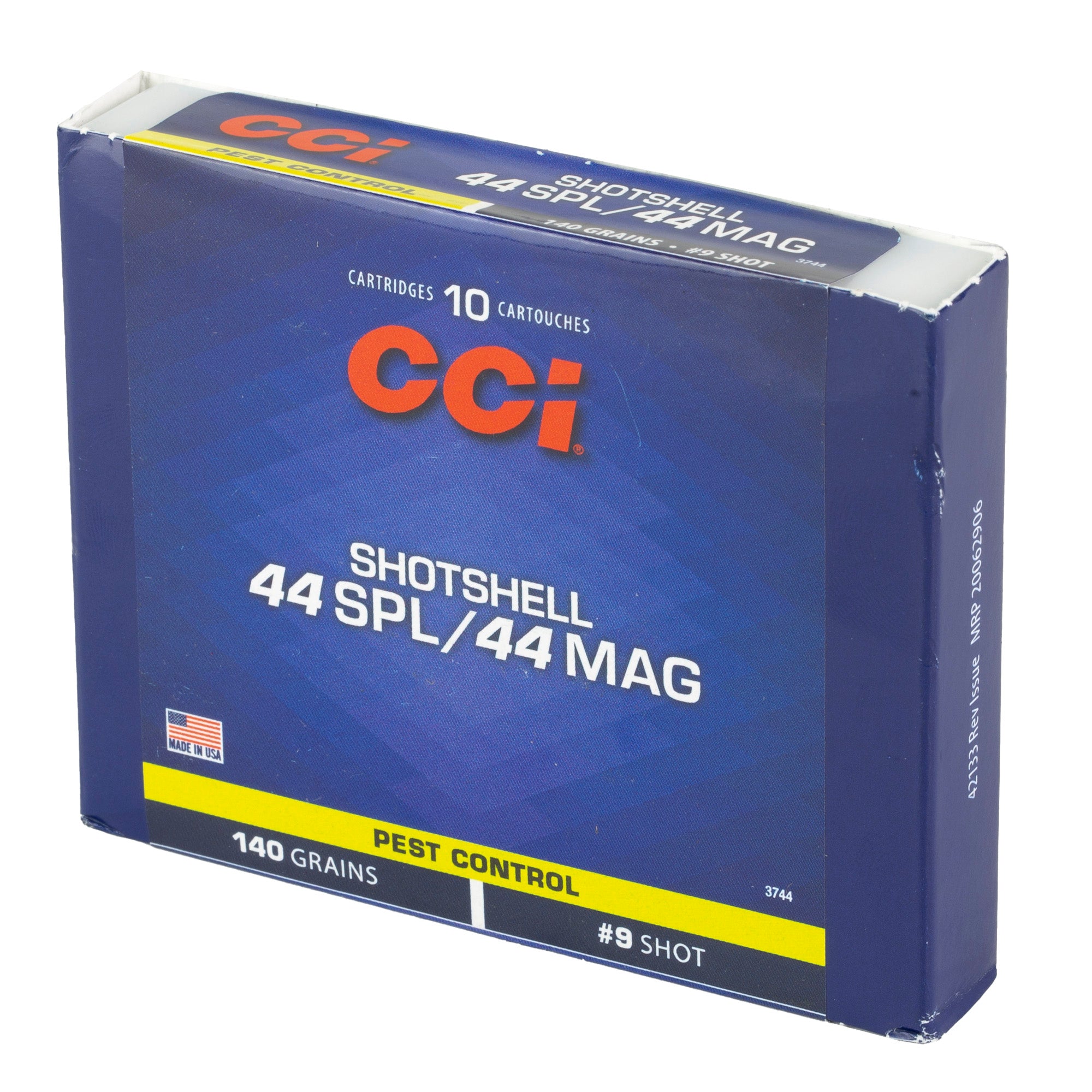 CCI Ammunition 44 Magnum #9 Shotshell – 140 Grain, 10 Rounds per Box