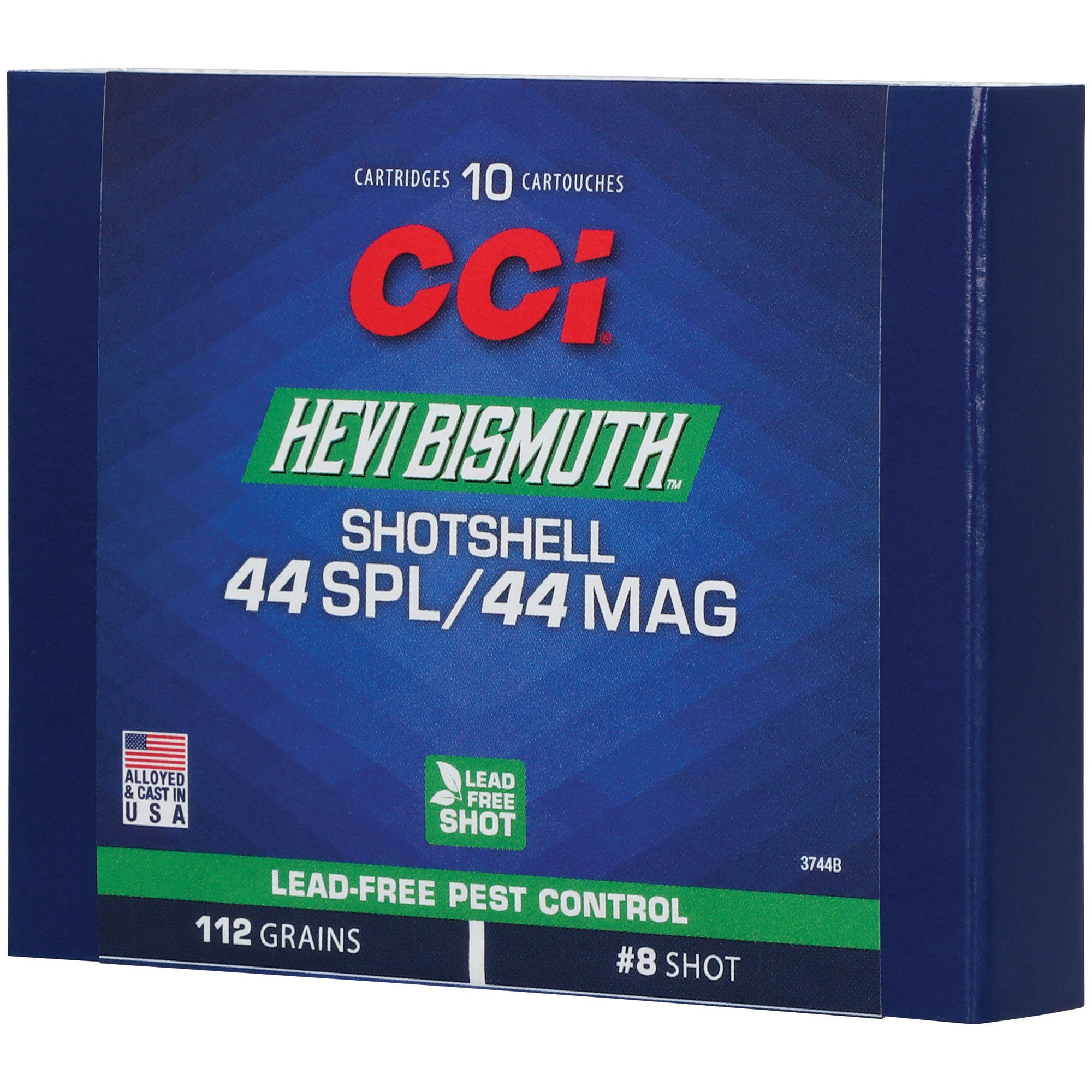 CCI Ammunition 3744B Hevi-Bismuth 44 Magnum Shotshells – Non-Toxic, Lead-Free Bismuth Pellets for Handgun Shooting