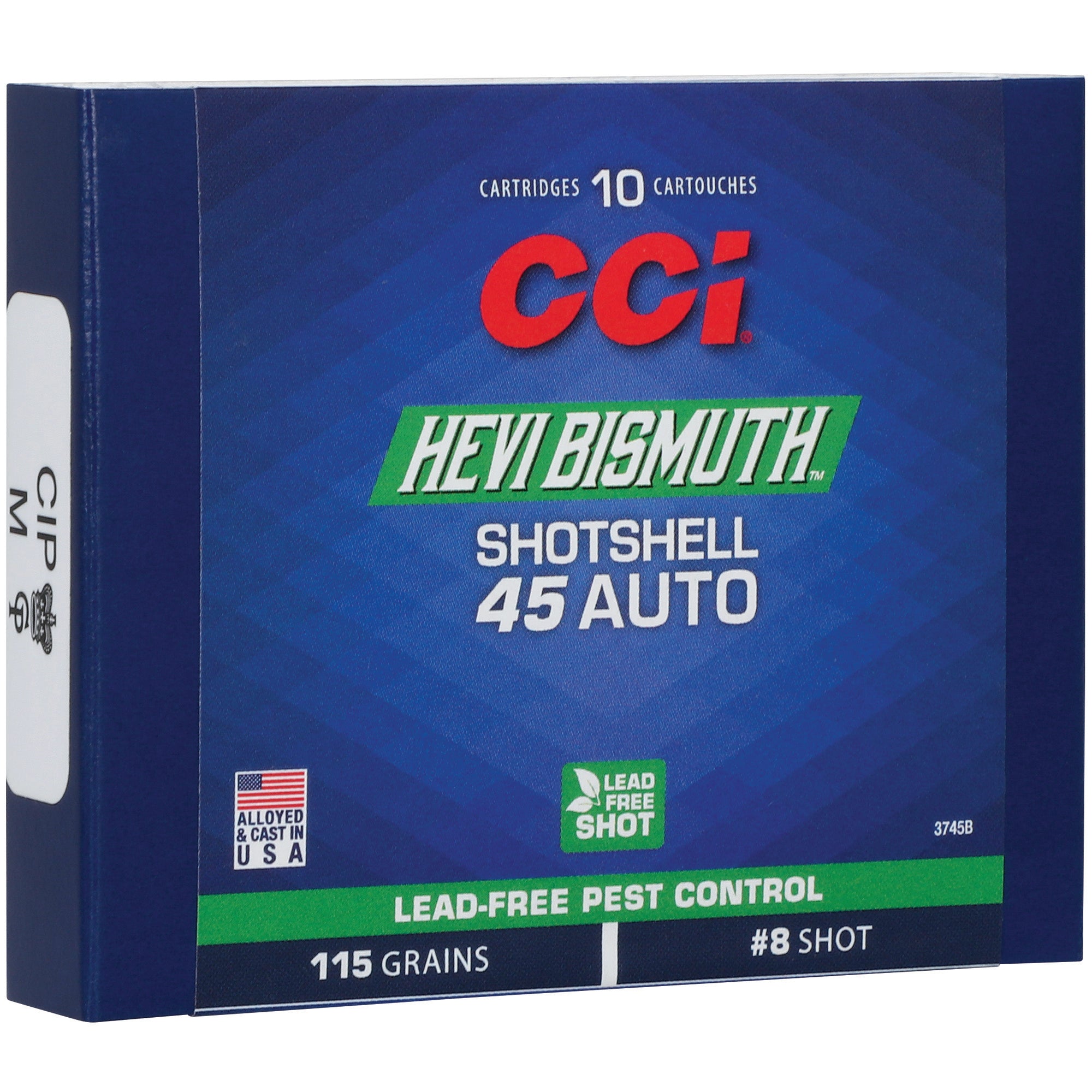 CCI Ammunition 45 ACP Bismuth Shotshells – 115 Grain, 10-Pack