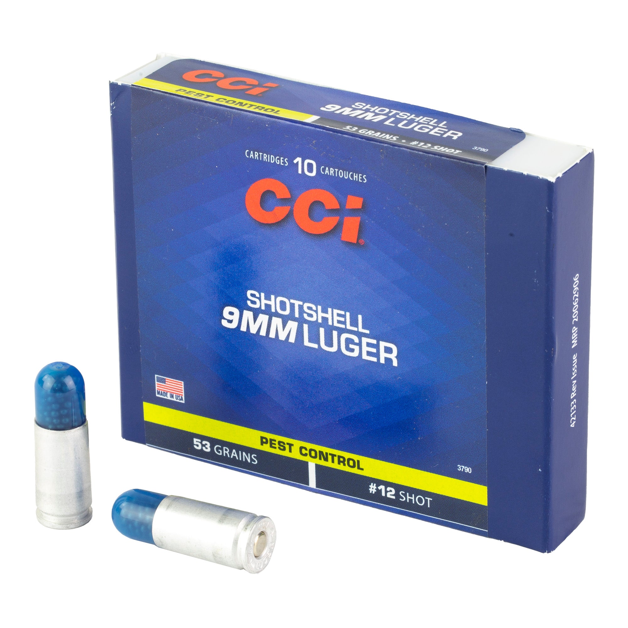 CCI Ammunition 9mm #12 Shotshell - 53 Grain, 10 Rounds per Box