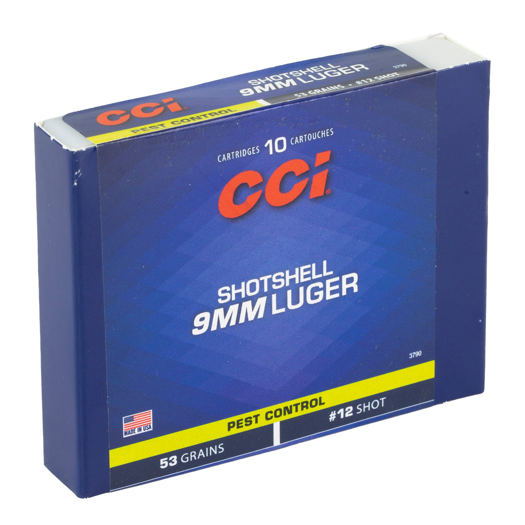 CCI Ammunition 9mm #12 Shotshell - 53 Grain, 10 Rounds per Box