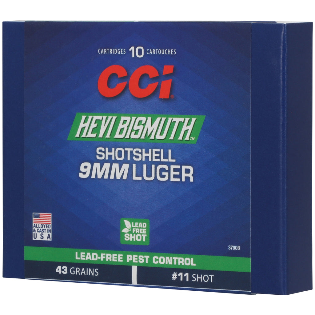 CCI Ammunition 3790B 9mm Bismuth Shotshells - Non-Toxic Lead-Free Pellets