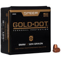 Speer Ammunition Gold Dot 9mm 124 Grain Hollow Point Handloading Bullets – Reliable Law Enforcement Performance