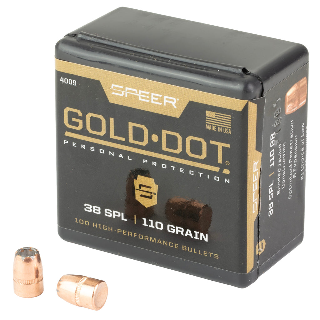 Speer Ammunition Gold Dot .357 110-Grain Hollow Point Cartridge (100 Rounds)