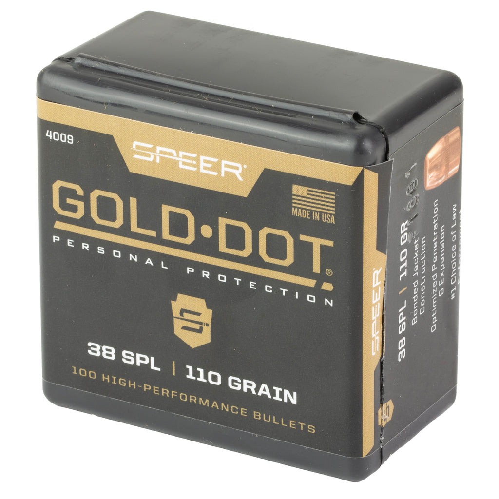 Speer Ammunition Gold Dot .357 110-Grain Hollow Point Cartridge (100 Rounds)