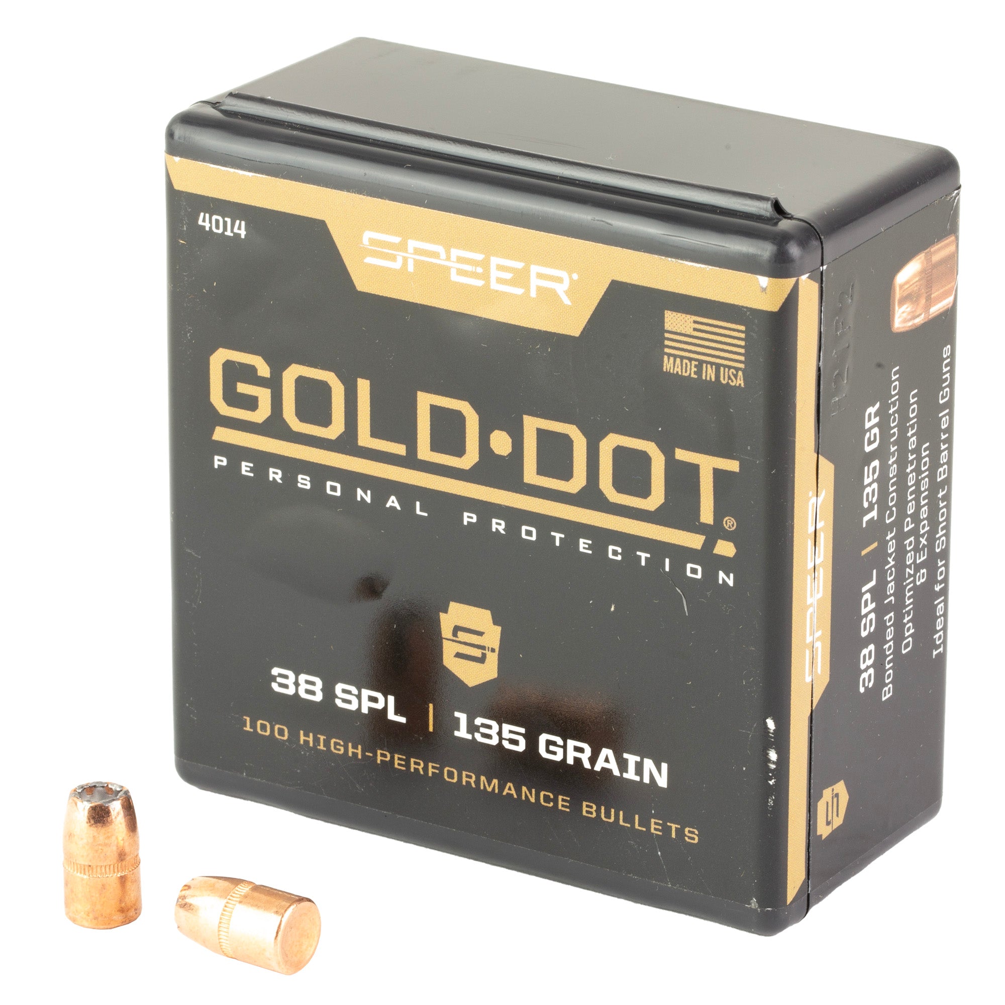 Speer Gold Dot .357 Magnum 135 Grain Hollow Point Ammunition - Law Enforcement Grade