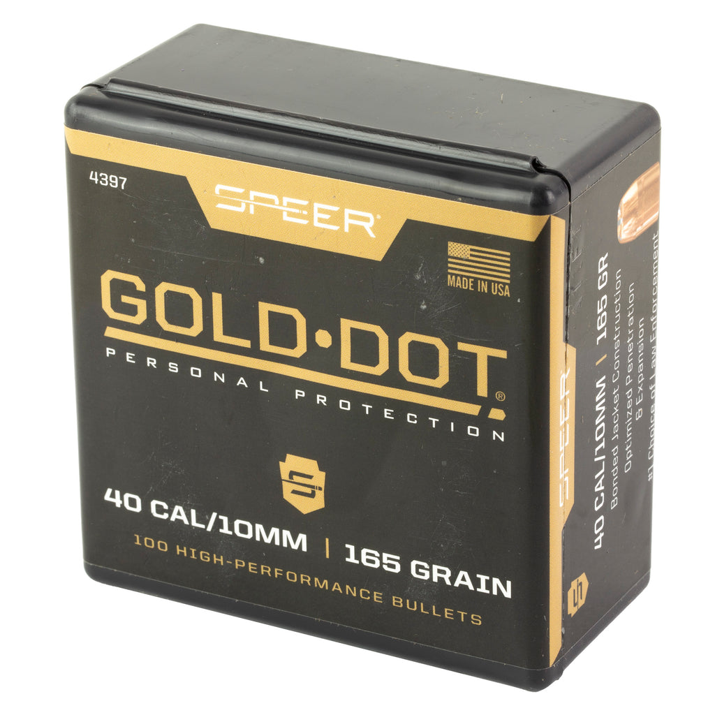 Speer Ammunition Gold Dot .400 165 Grain Hollow Point Ammo - Law Enforcement Quality