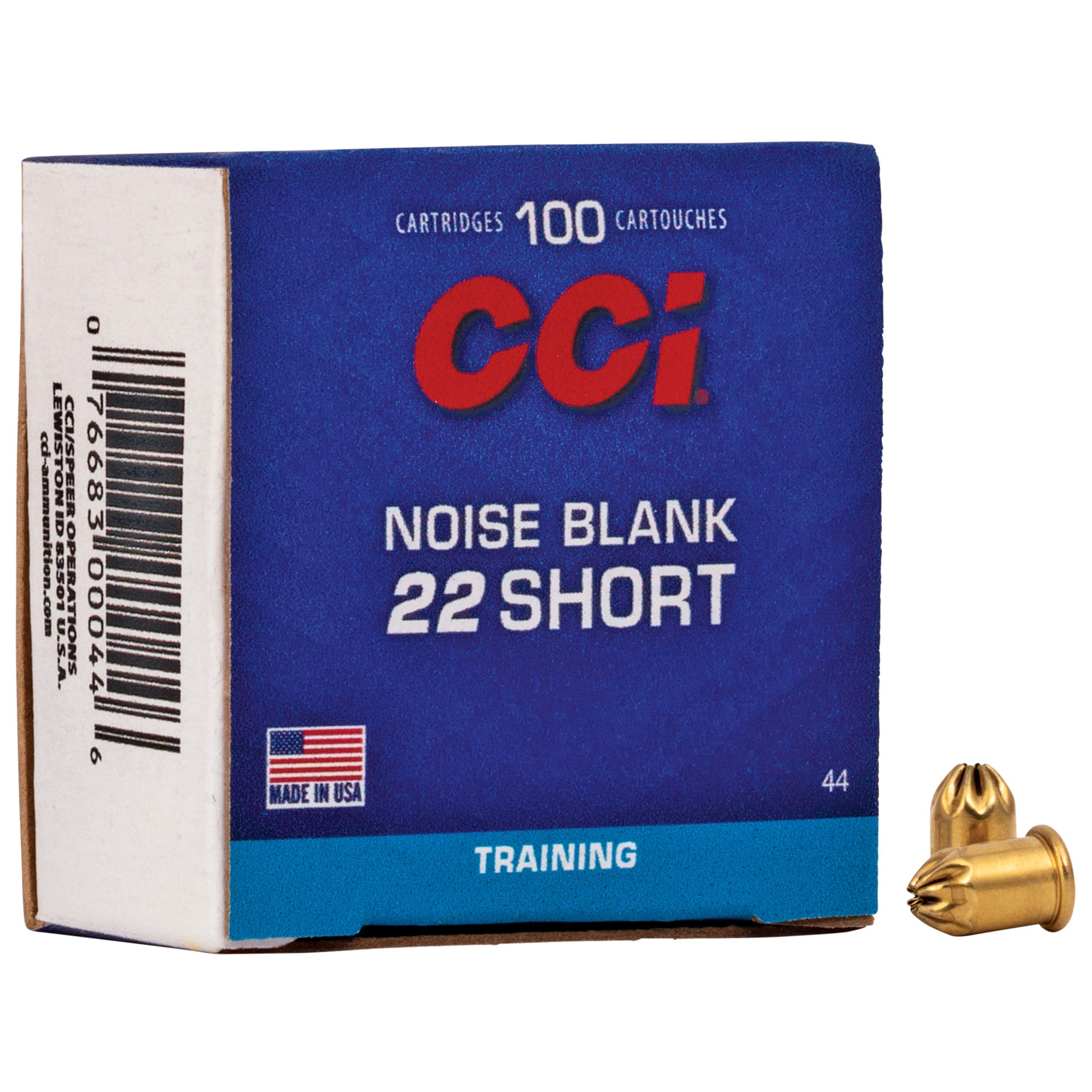 CCI Ammunition 22 Short Blank – 100 Rounds per Box, 5000 per Case