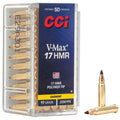 CCI Ammunition 17HMR 17-Grain V-Max Varmint Ammunition – 50 Rounds per Box