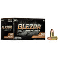 Blazer Ammunition 51991BB 9mm 115 Grain Full Metal Jacket – 100 Rounds per Box