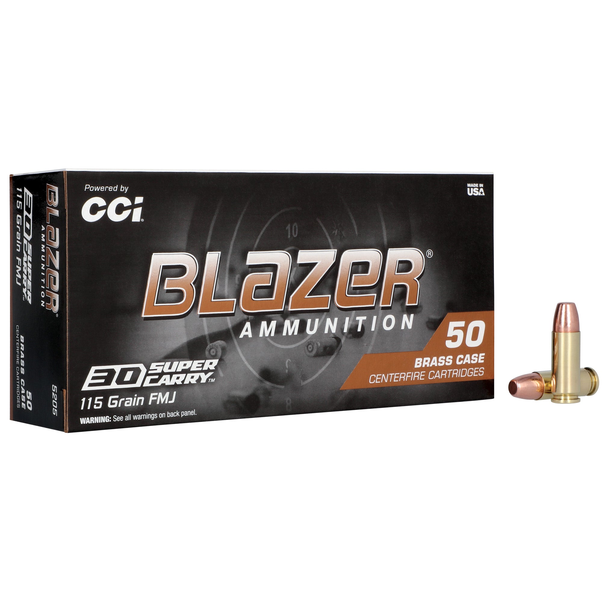 Blazer Ammunition Blazer Brass 30 Super Carry 115 Grain FMJ – Reliable Handgun Ammo