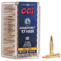 CCI Ammunition 17 HMR Gamepoint 20-Grain Jacketed Soft Point - 50 Rounds