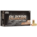 Blazer Ammunition 5221 10mm 180 Grain Full Metal Jacket Brass Ammo - 50 Rounds per Box, 1000 per Case